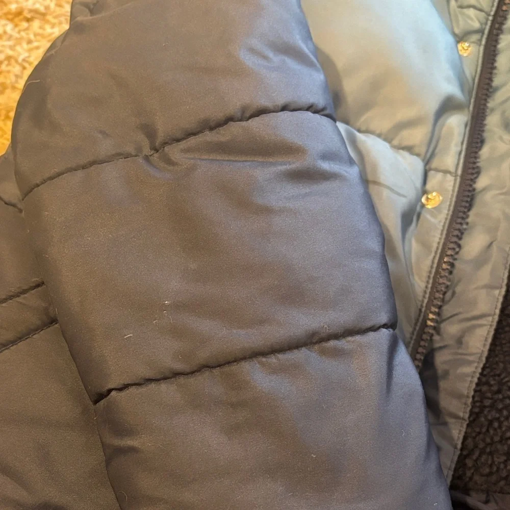 GAP Kids Navy and Blue Ombré Puffer Jacket